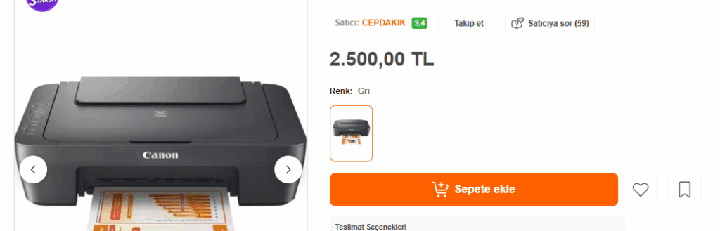 İnceleme: Canon MG2551S Alınır Mı ? Mutlaka Oku canon mg2551s hepsiburada fiyati 1024x329