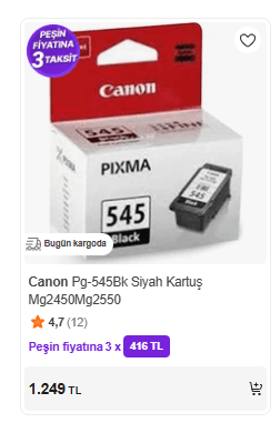 İnceleme: Canon MG2551S Alınır Mı ? Mutlaka Oku canon mg2551s kartus fiyati